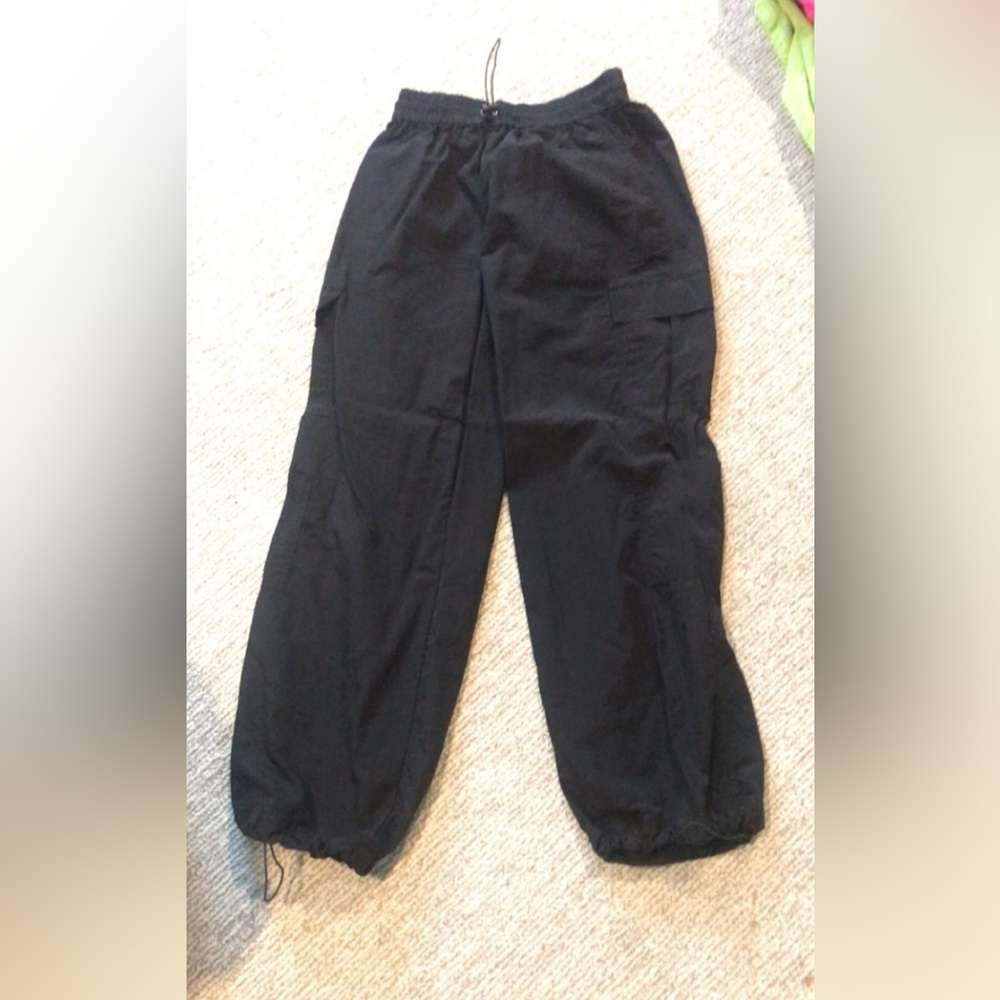 tillys black parachute cargo pants